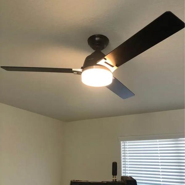 Three blade ceiling fans with LED light