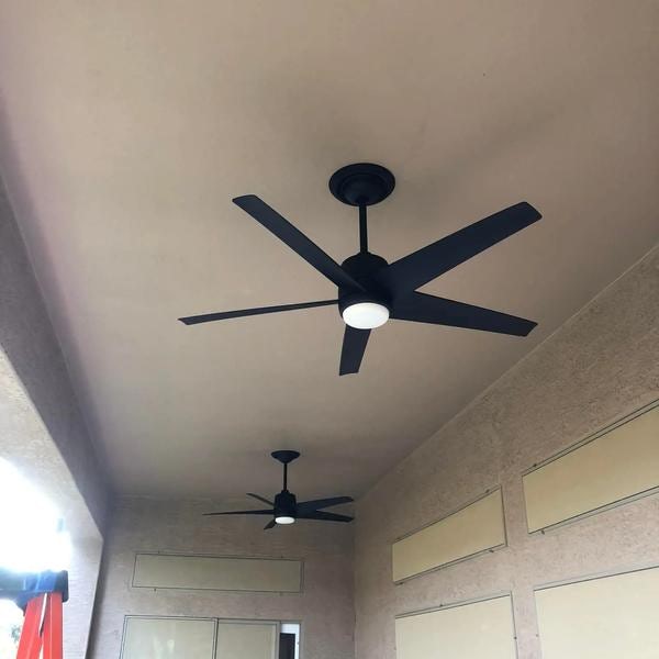Two outdoor ceiling fans